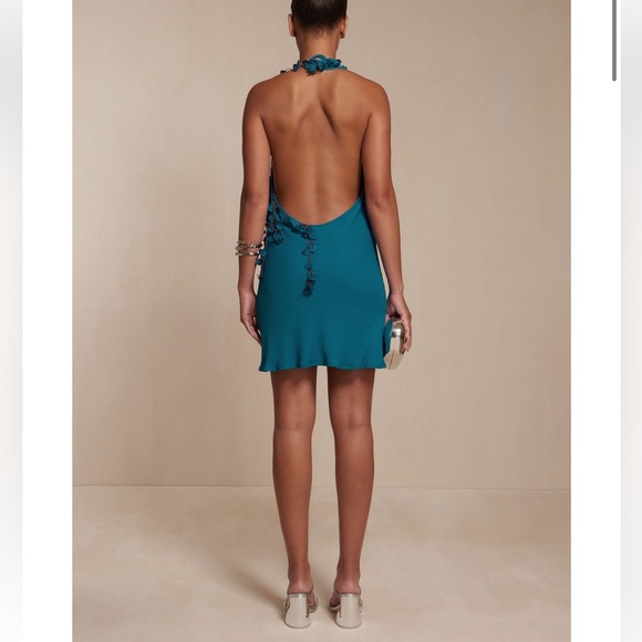 Cult Gaia Floral Appliqué Angelou Dress - Picture 11 of 12